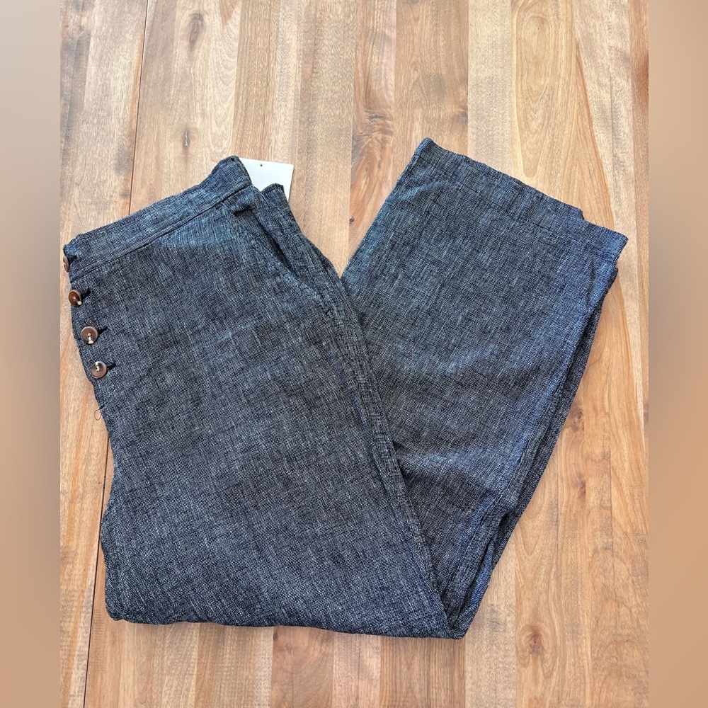 Ellen Tracy linen blend cropped Pants